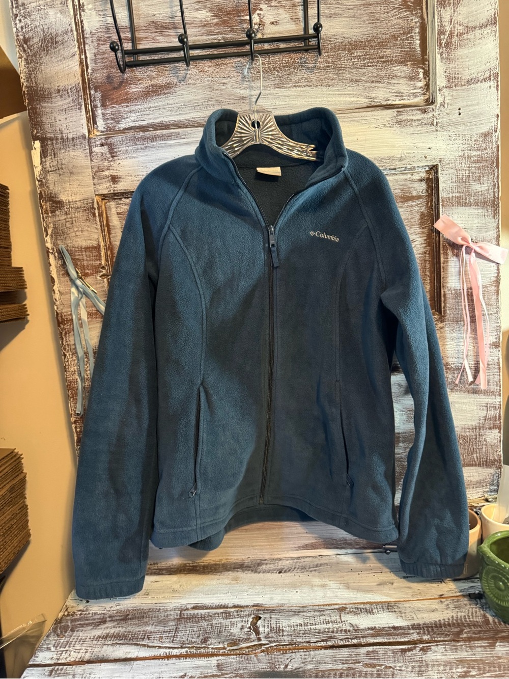 Columbia Blue Full-Zip Fleece Jacket
